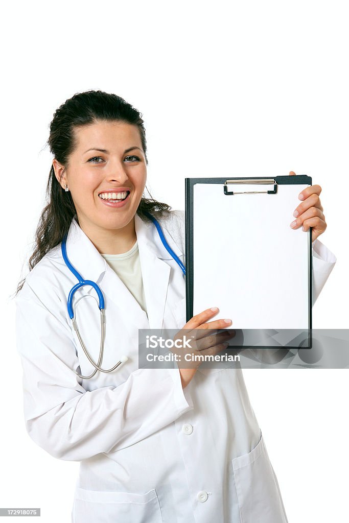 Доктор с буфер (на белом - Стоковые фото Белый роялти-фри