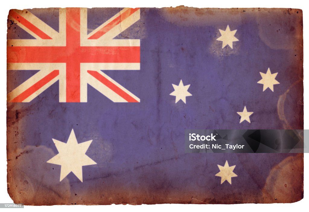 Bandiera dell'Australia XXXL - Foto stock royalty-free di Antico - Vecchio stile