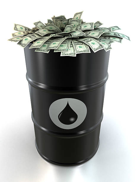 istock Barrel of oil stuffed with dollars 172918082