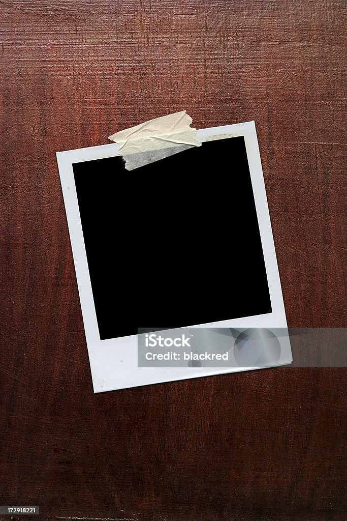 Instant Film "Blank photo, taped on wooden surface.Similar images -" Blank Stock Photo