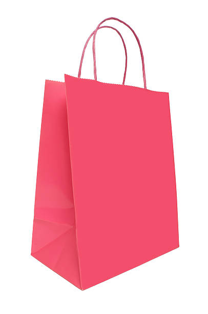 Pink Shopping Bag stock photo