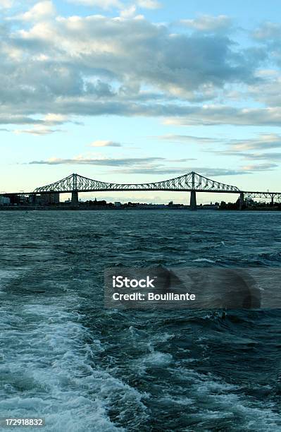 Jacquescartier Bridge Stock Photo - Download Image Now - Architecture, Blue, Bridge - Built Structure