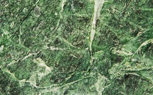Green marbled stone.