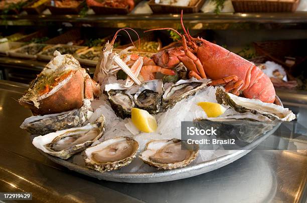 해산물 플라테 건강한 식생활에 대한 스톡 사진 및 기타 이미지 - 건강한 식생활, 게-해산물, 고급 요리