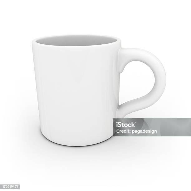 Bianco Tazza - Fotografie stock e altre immagini di Bianco - Bianco, Copy Space, Illustrazione