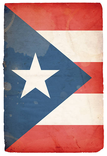 Flag of Puerto Rico XXXL stock photo