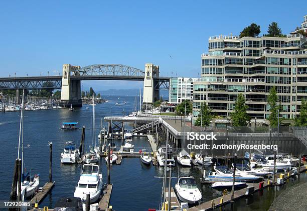 Мост Беррард — стоковые фотографии и другие картинки Burrard Street Bridge - Burrard Street Bridge, False Creek, Без людей