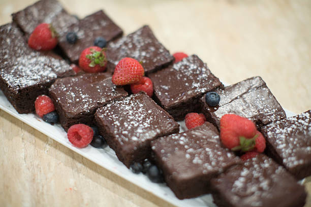 istock Chocolate Brownies with Strawberries 172920501