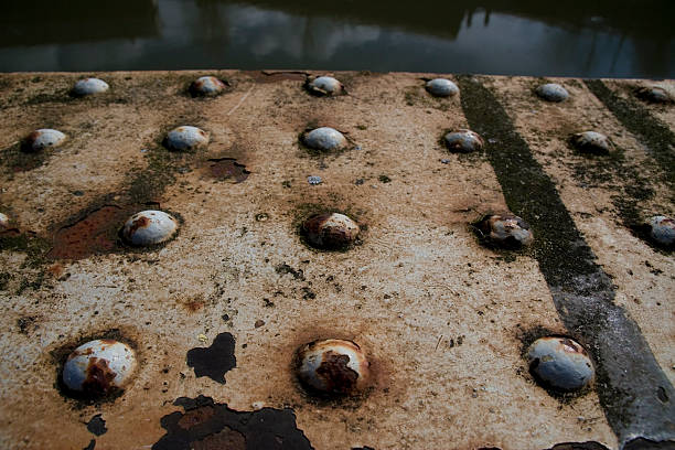 rusted landscape stock photo