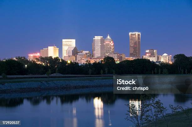 Oklahoma City Skyline W Zmierzchu - zdjęcia stockowe i więcej obrazów Oklahoma City - Oklahoma City, Panorama miasta, Stan Oklahoma