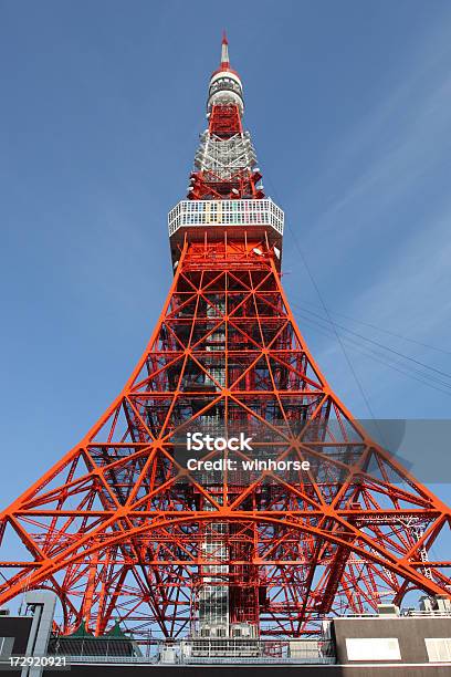 Torre De Tóquio - Fotografias de stock e mais imagens de Alto - Descrição Física - Alto - Descrição Física, Antena de Televisão, Ao Ar Livre