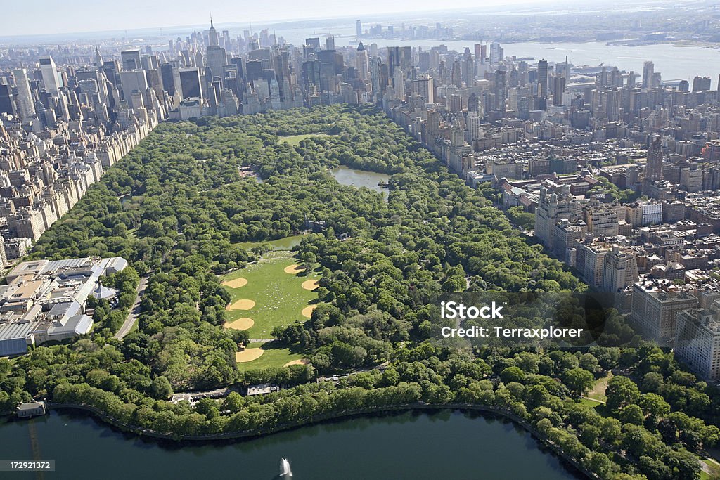 Vista aérea de Central Park - Foto de stock de Central Park - Manhattan libre de derechos