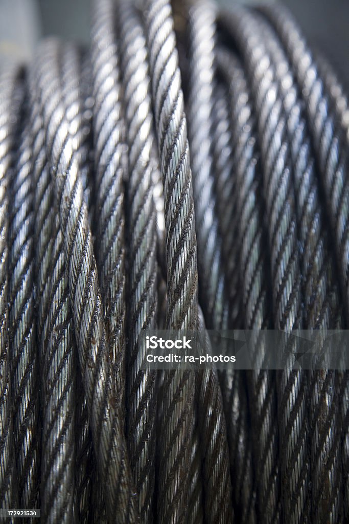 Metalowe kabel - Zbiór zdjęć royalty-free (Drut)