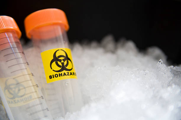 Biohazard samples. Biological samples on ice.More on this lightbox: biological warfare stock pictures, royalty-free photos & images