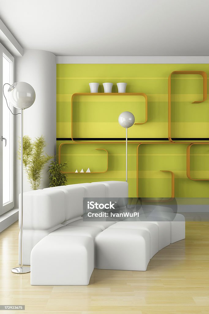 Interior render (CGI)  Architectural Feature Stock Photo