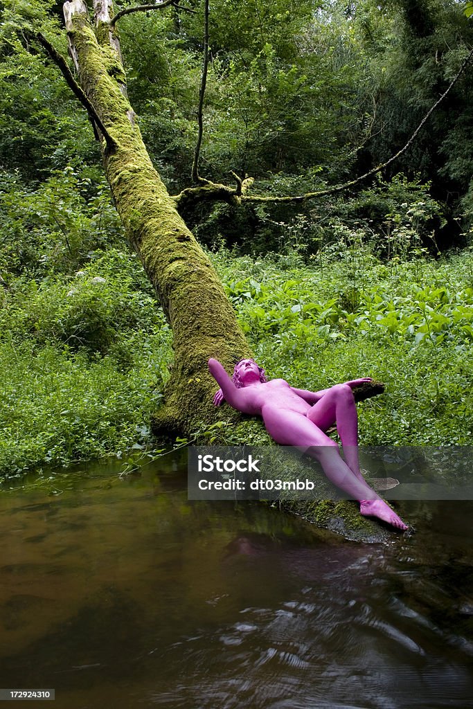 nymph de madera - Foto de stock de Desnudo libre de derechos