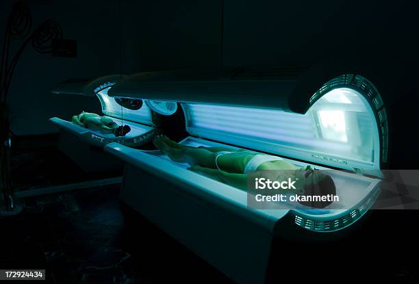 Tanning Bed Stock Photo - Download Image Now - Tanning Bed, 20-29 Years, Adult
