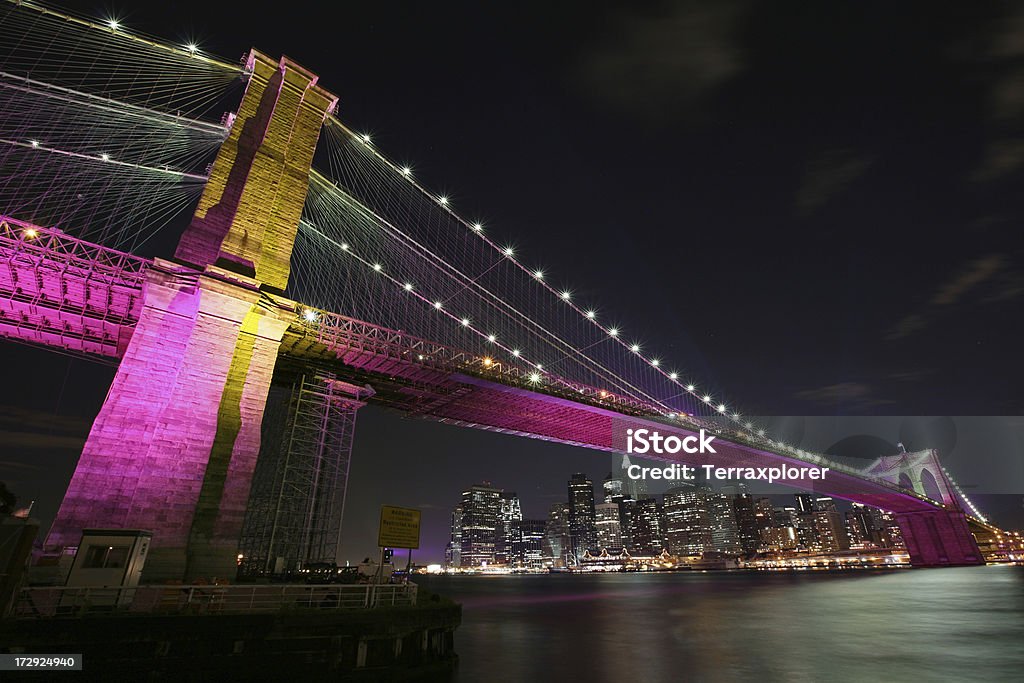 Puente de Brooklyn y Manhattan Skyline - Foto de stock de Ciudad de Nueva York libre de derechos