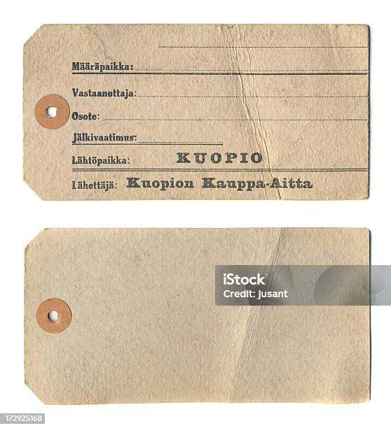 Old Paper Label Stock Photo - Download Image Now - Antique, Art, Arts Culture and Entertainment
