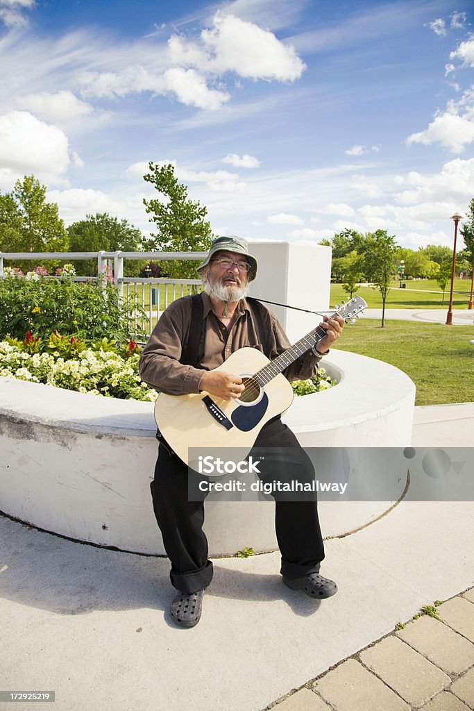 Busking - Royalty-free Guitarra Foto de stock