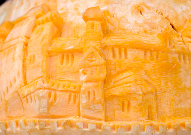 Castle Halloween Pumpkin Jack o Lantern