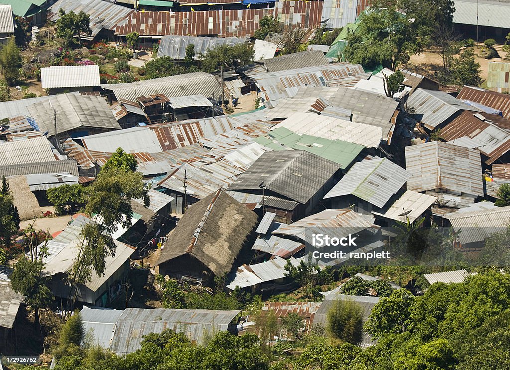 Villaggio remoto in Tailandia - Foto stock royalty-free di Ambientazione esterna