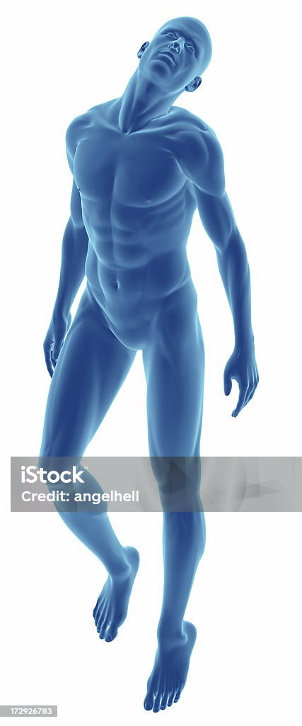 인체 선으로나 남자 부유식 연구 - 로열티 프리 X-레이 스톡 사진