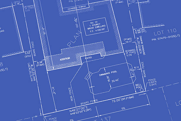 blueprint vector art illustration