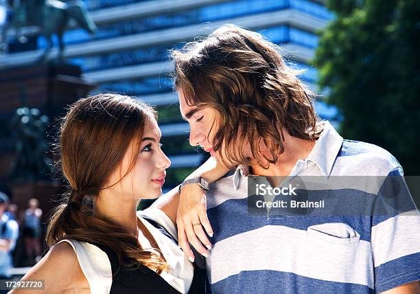 Teen Couple Stock Photo - Download Image Now - Adolescence, Adult, Blue Eyes