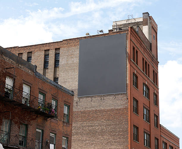 Black Billboard Advertising Space in Chelsea, Manhattan NY "Black Billboard Advertising Space in Chelsea, Manhattan NYRELEVANT LIGHT-BOXES:" soho billboard stock pictures, royalty-free photos & images
