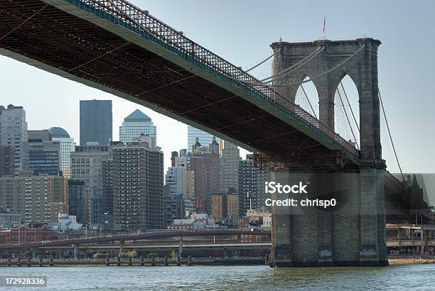 Photo libre de droit de New York Du Pont De Brooklyn banque d'images et plus d'images libres de droit de Bâtiment vu de l'extérieur - Bâtiment vu de l'extérieur, Centre-ville, Ciel