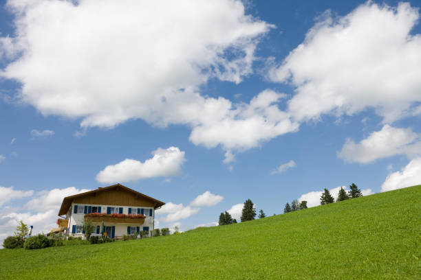 Blue sky over traditional house in Bavaria - MORE OF BAVARIA :