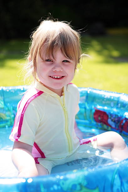 istock Little Girl in Paddling Pool 172928561