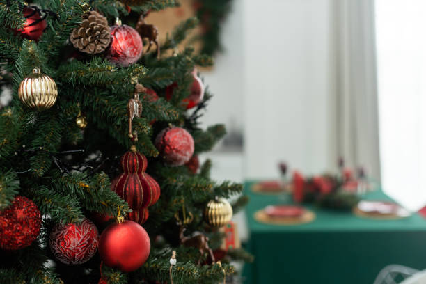 istock kitchen with Christmas tree. Background for display or montage your products. 1729286584