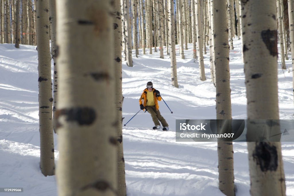 Esqui o Aspen - Foto de stock de Esqui - Esqui e snowboard royalty-free