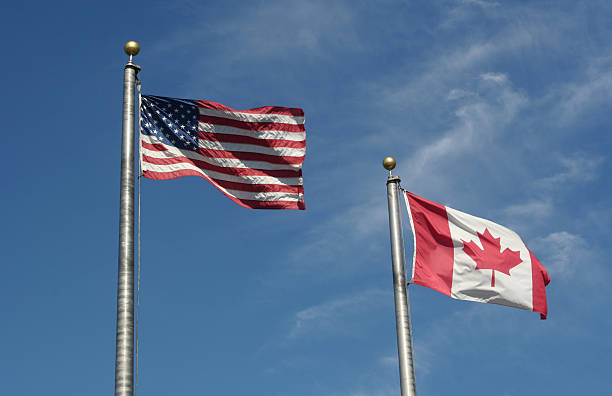 istock United States and Canadian Flags 172929875