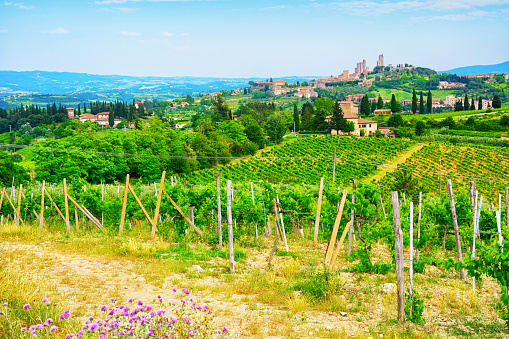 Beautiful medieval town of San Gimignano, Tuscany, Italy