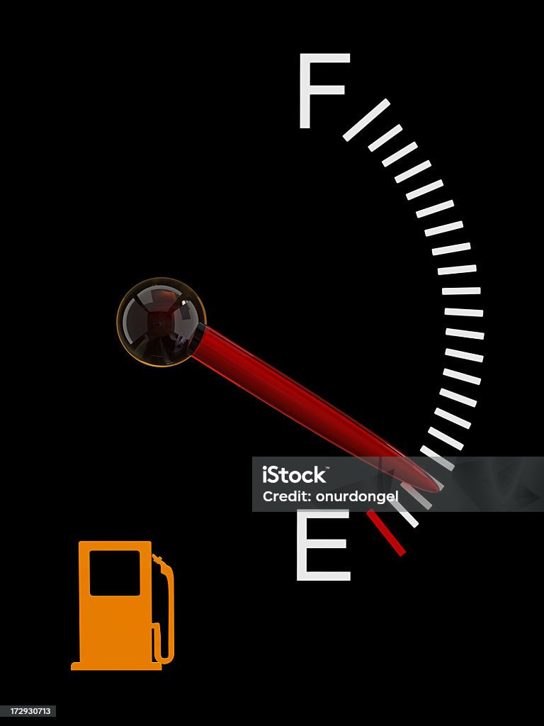 Medidor de combustível - Foto de stock de Indicador do Nível da Gasolina royalty-free