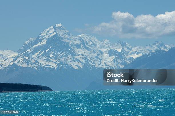 Colorfull Lake Punakaiki And Mount Cook Stock Photo - Download Image Now - Canterbury Region New Zealand, Glacier, Hooker Valley Track