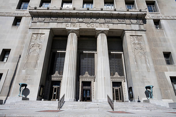 Saint Louis Civil Courts stock photo