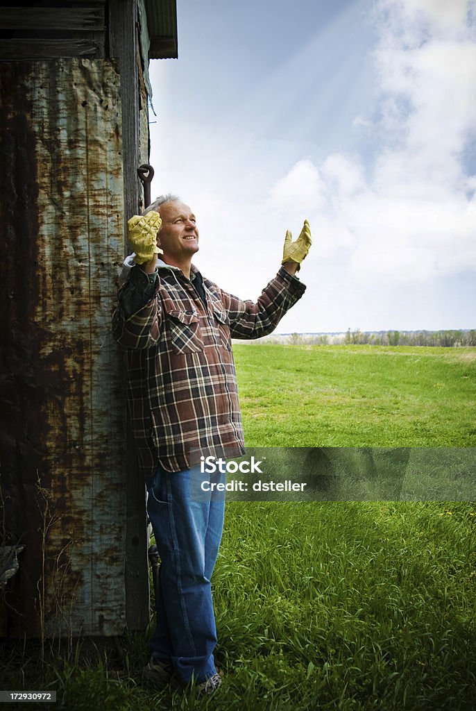 Dankbar Farmer - Lizenzfrei Agrarbetrieb Stock-Foto