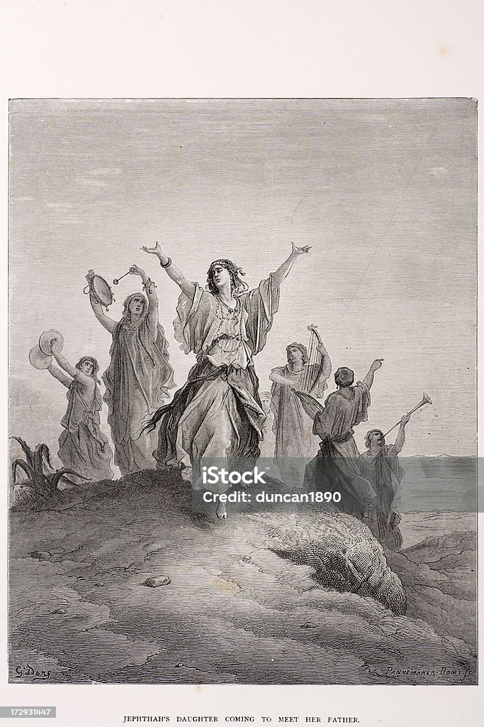 Jephthah s fille - Illustration de Danseuse du ventre libre de droits