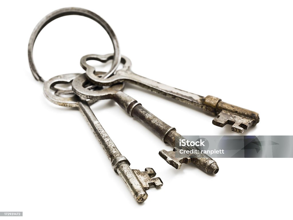 Isolierte Skelett Schlüssel - Lizenzfrei Drei Gegenstände Stock-Foto