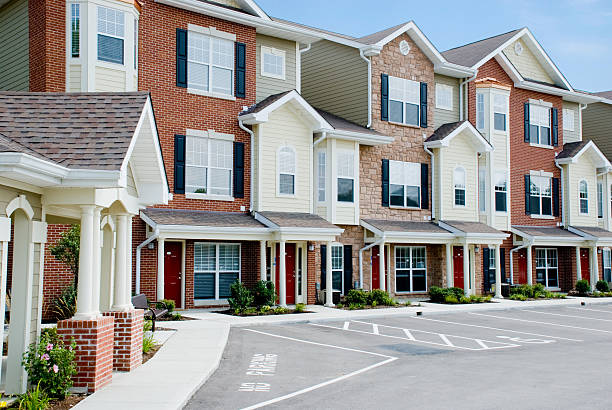 Townhouse Community stock photo