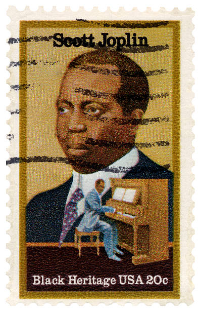 rag 時間・スコットジョプリンブラックの歴史記念郵便切手 - ragtime ストックフォトと画像