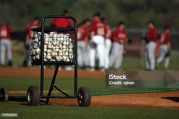 Корзина Из Baseballs — стоковые фотографии и другие картинки Spring Training - Spring Training, Бейсбол, Бейсбольный мяч