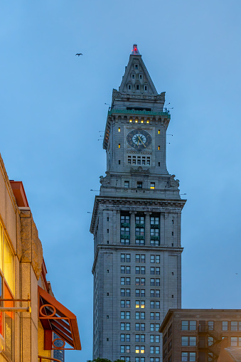 Custom House Tower in the Financial District in Boston.