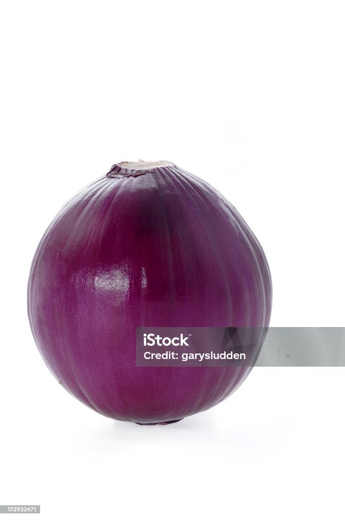 Cipolla rossa isolato - Foto stock royalty-free di Alimentazione sana
