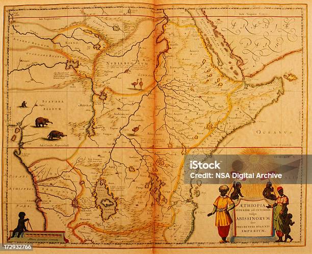 エチオピアと中部アフリカ 1635 I アンティークの地図コレクション - 地図のベクターアート素材や画像を多数ご用意 - 地図, アフリカ, アフリカの角