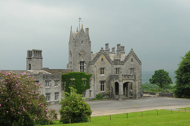 istock 19th century Welsh mansion on gloomy day 172933074